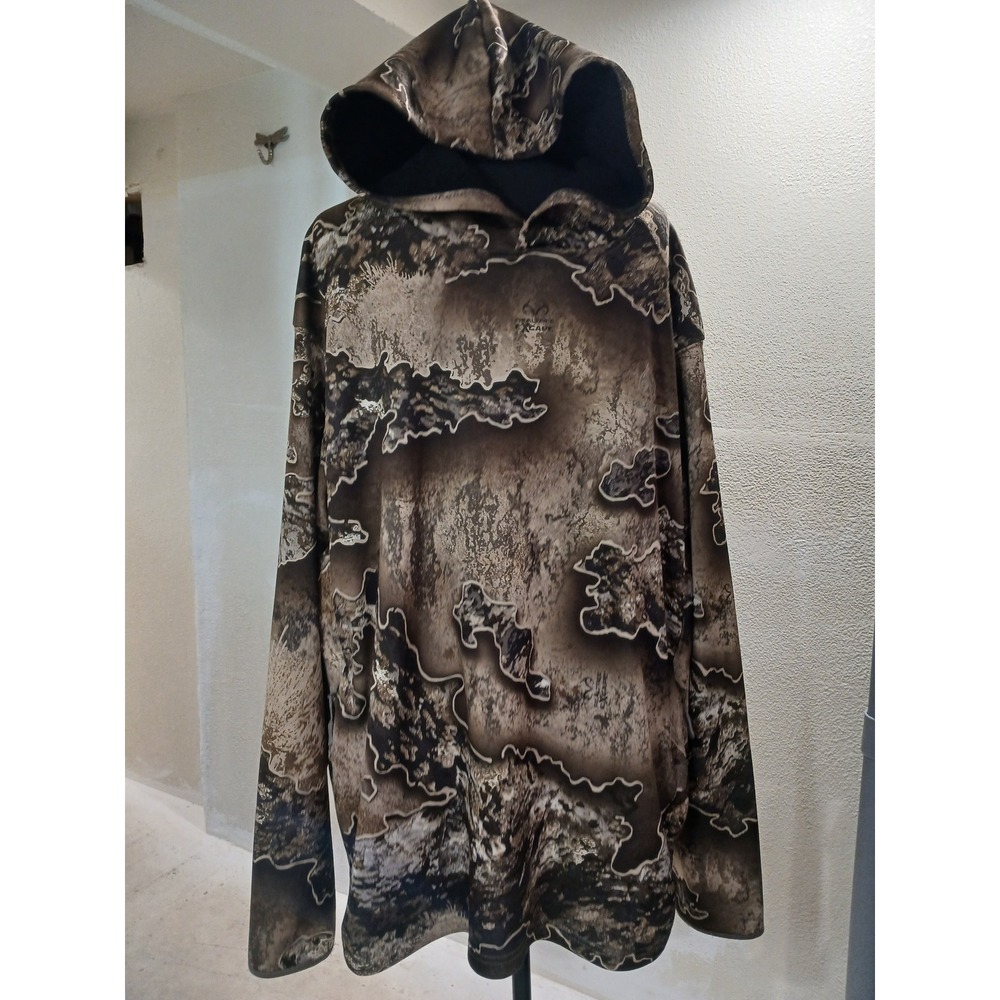 Realtree Excape Camo Hoodie Mens 2XL Recycled Polyester Hunting Pullover